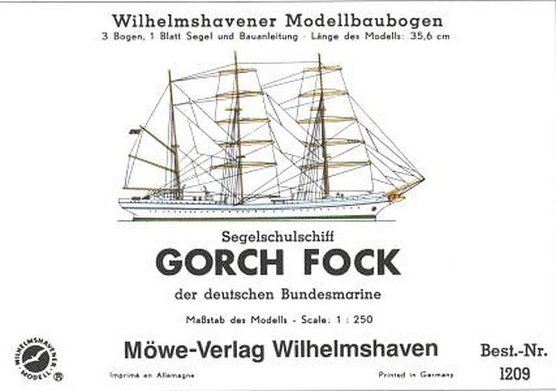 Plan Training Ship Gorch Fock - WILHELMS